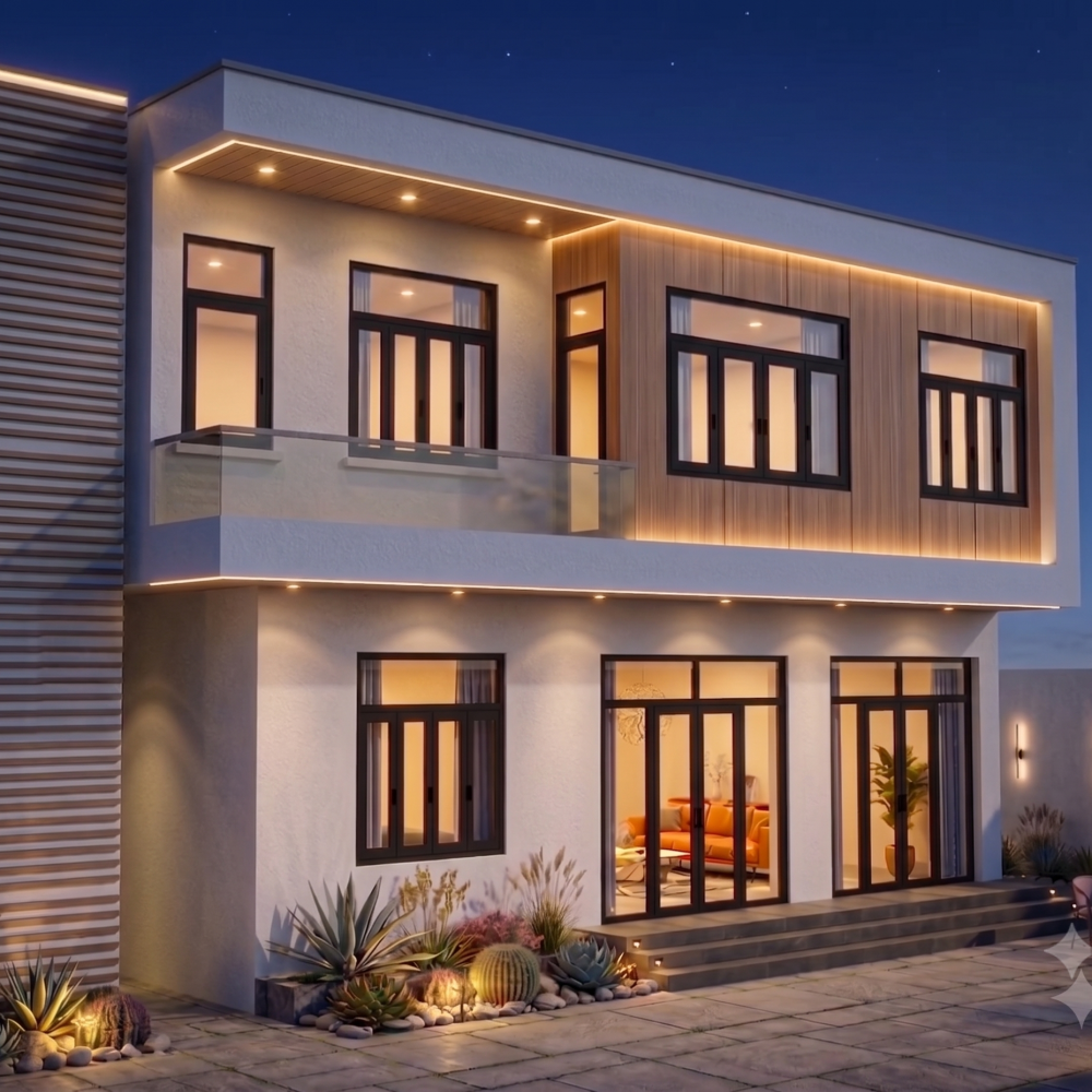 BẢN VẼ BIỆT THỰ NHÀ 2 TẦNG ĐẸP KÍCH THƯỚC 11x6M